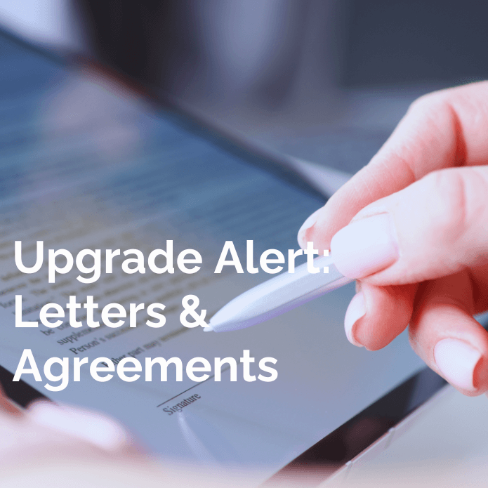 Upgrade Alert Letters & Agreements_Updated - V3